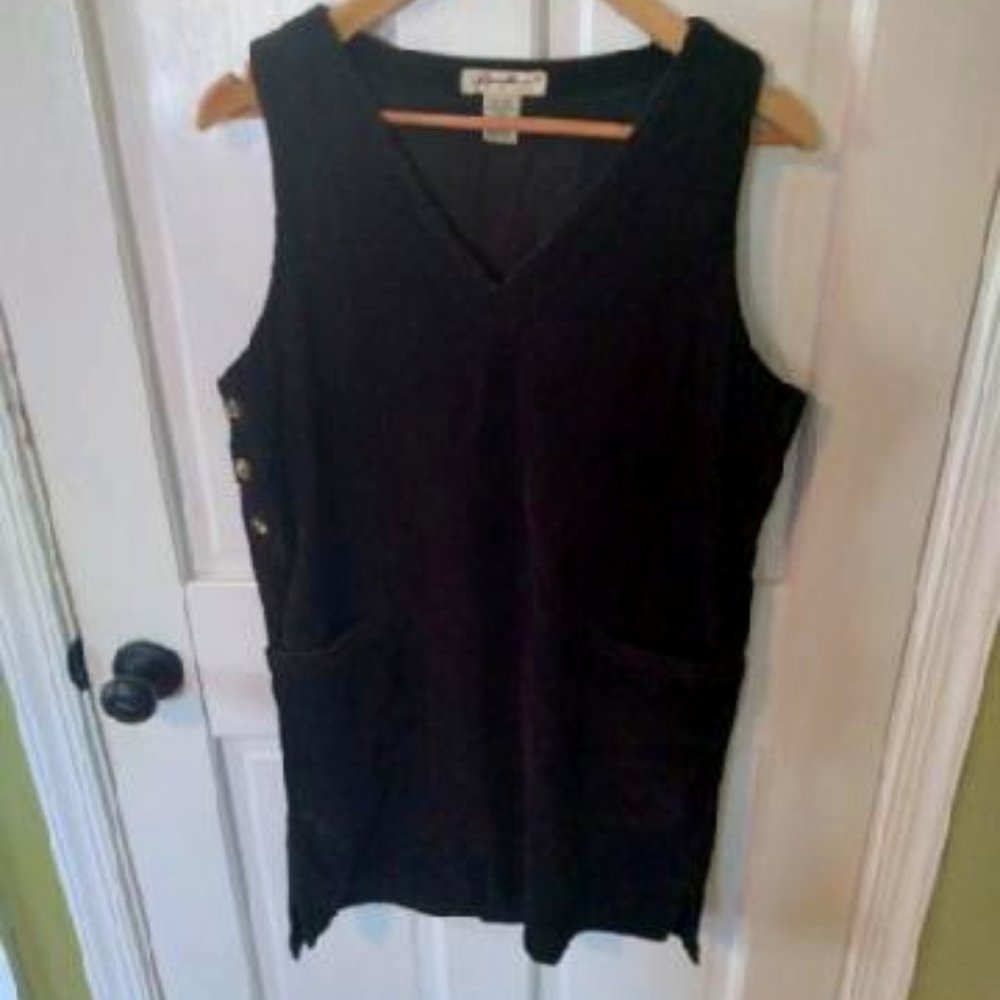 Corduroy Black Jumper Dress